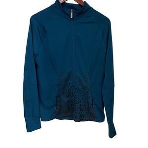 Nova blue long sleeve zipper up jacket size XL